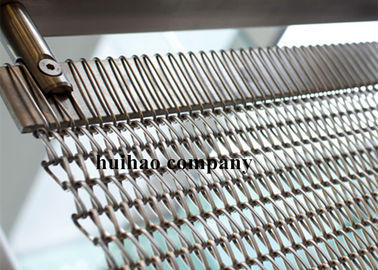 Rose Gold Transit Xoắn Ốc Weave Wire Mesh Cho Cửa Hàng Treo Rèm Divider W1.2m XL 3 m