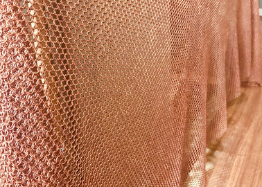Phòng hòa nhạc Drapery Copper Ring Lưới Chainmail Loại 1mm Dia 8 mm