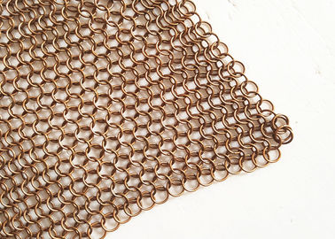 Dây đồng 1.2mm đường kính chainmail vòng kim loại lưới cho không gian chia