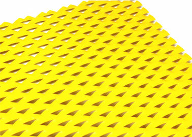 PVDF Hoàn thiện màu vàng nhôm Lưới mở rộng ốp tường 1200MMX3000MM