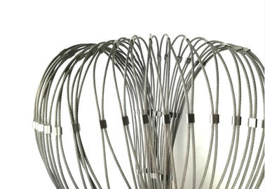 Lưới thép không gỉ linh hoạt Ferrule với khung được sử dụng cho cầu thang lan can