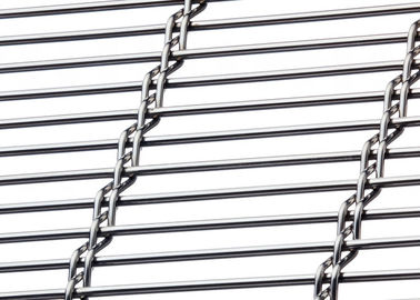 Wire Rod kiến ​​trúc Wire Mesh, bên ngoài tường kim loại vải phân vùng