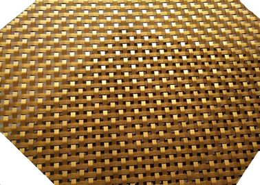 Lưới dây màu vàng kiến ​​trúc, Lưới màn hình phẳng uốn lưới 6mm Khẩu độ