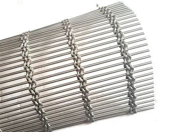 Rolling Shutters kiến ​​trúc Wire Mesh với thép Rod và cáp dây dây