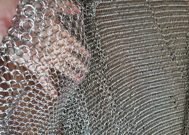 Thép không gỉ Chống cắt Vòng kim loại Lưới Chainmail Lưới Sử dụng cho Phòng triển lãm
