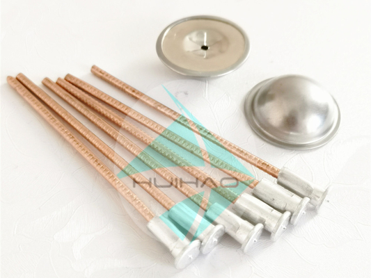 Chiều dài 90mm Hàn Stud Pins Ship Boong hợp kim nhôm Mặt bích đồng tráng