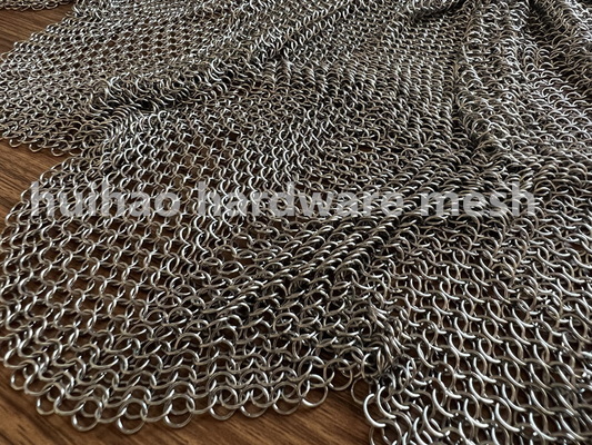 304 Ss Chain Mail Ring Metal Mesh Drapery để trang trí Drivider