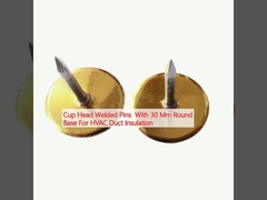 Cúp đầu hàn chân với nền tròn 30 mm cho cách nhiệt ống HVAC