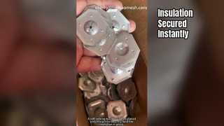 Chốt và vòng đệm cách nhiệt để cố định tấm cách nhiệt vào tường, trần, sàn